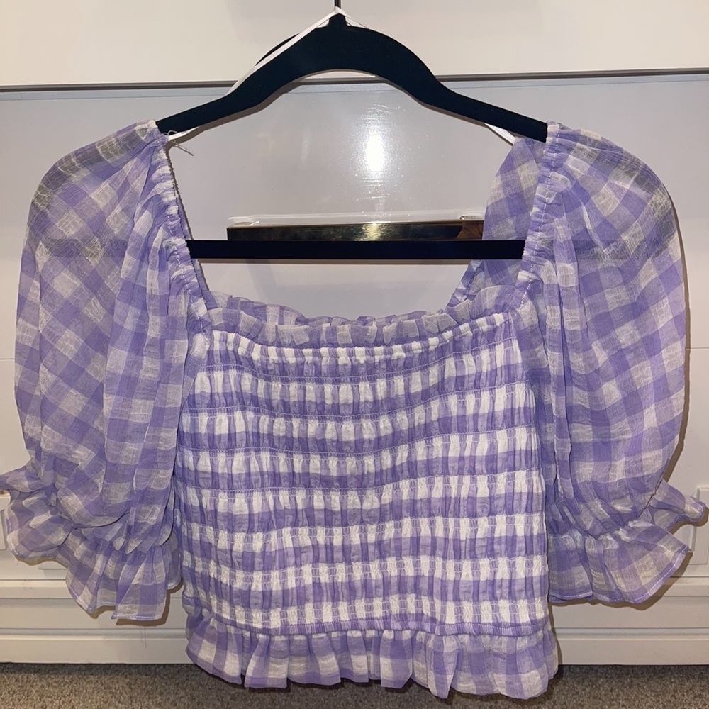 english factory gingham top